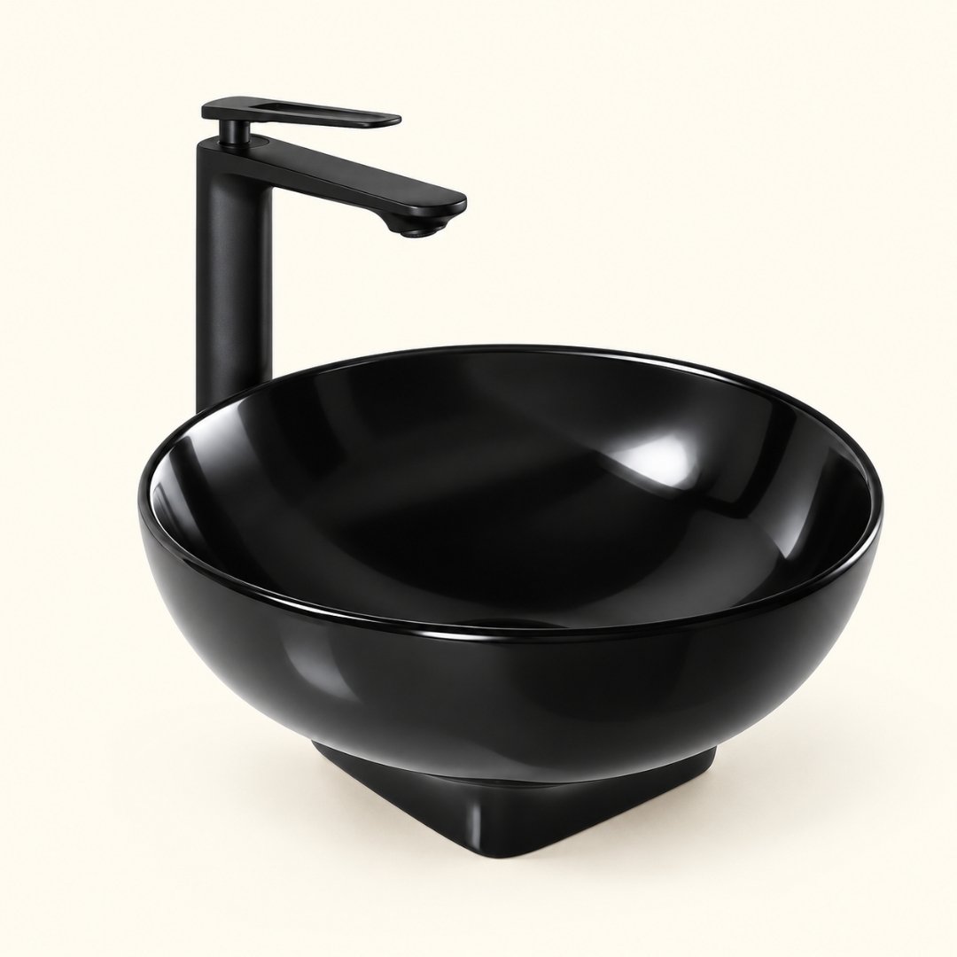 Sonet ERA ROUND BLACK, table top basin (view 2)
